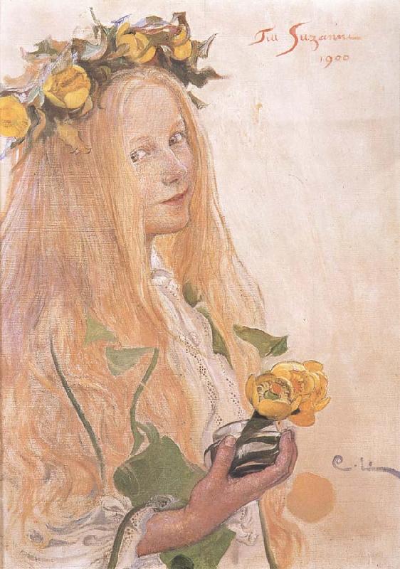 Carl Larsson Suzanne,Study for For Karin-s Name-Day France oil painting art